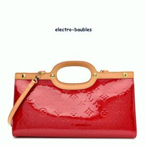 Louis Vuitton Roxbury Vernis Handbag M91987 Hand Shoulder Bag 2Way Pomme D'Amour